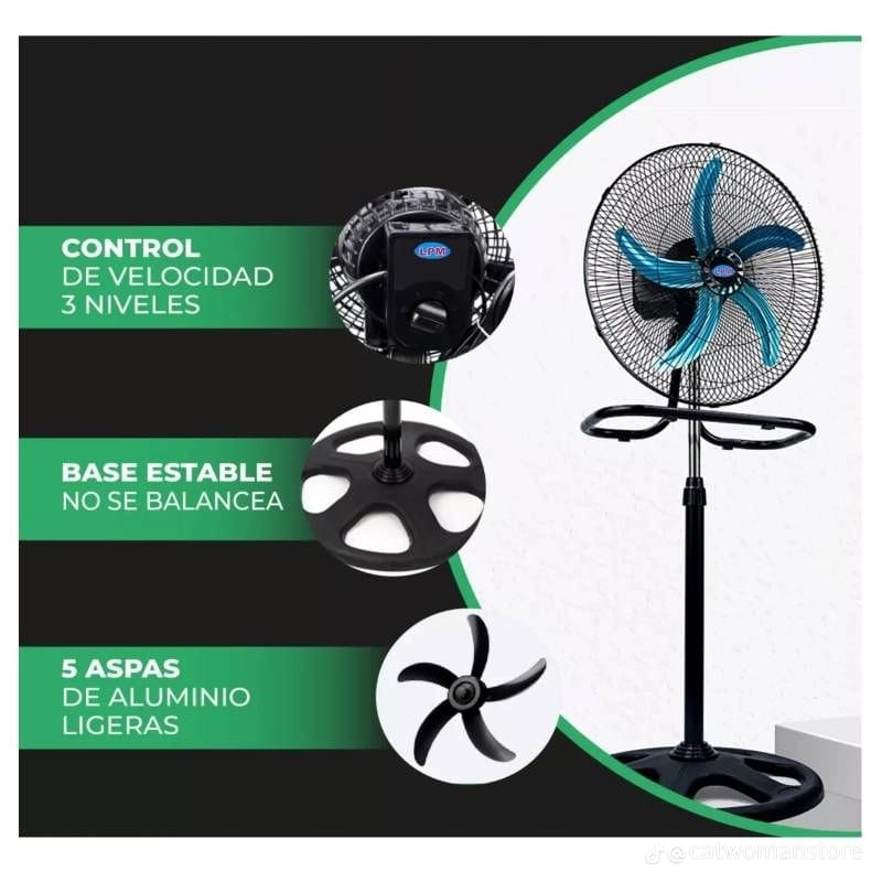 Ventilador Metálico 3 en 1