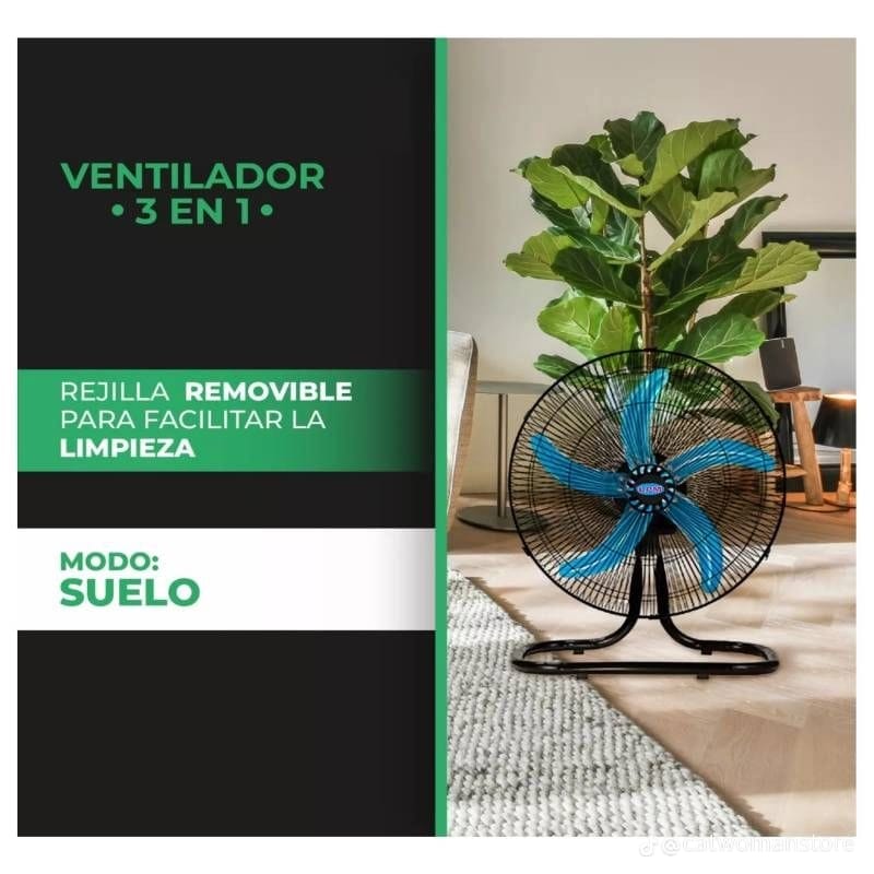 Ventilador Metálico 3 en 1