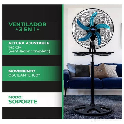 Ventilador Metálico 3 en 1